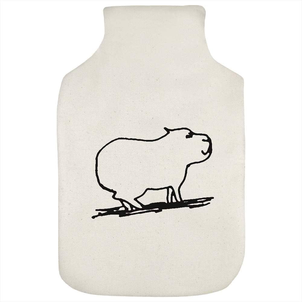 Cute and Cuddly Capybara Hot Water Bottle