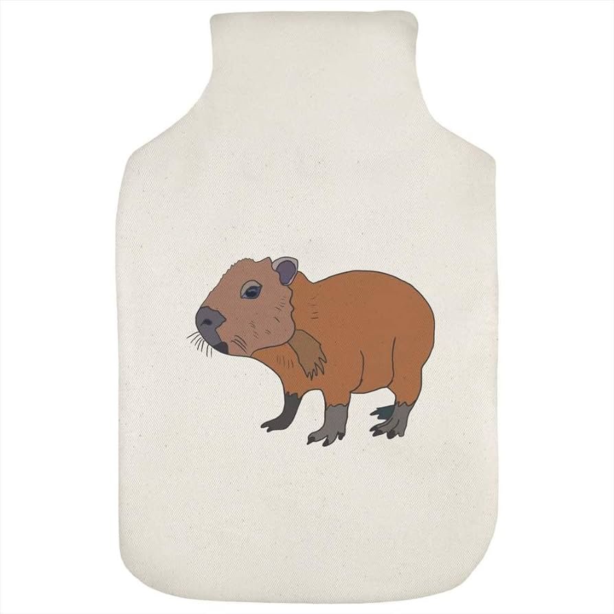 Cute and Cuddly Capybara Hot Water Bottle